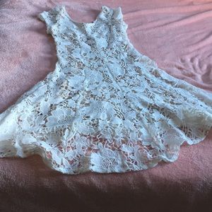 White lace dress